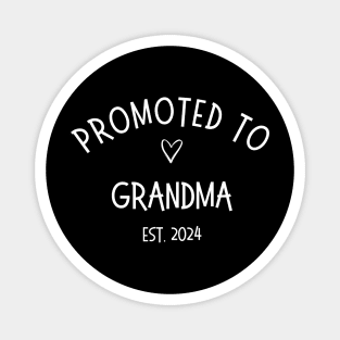 Pregnancy Reveal Gift for Grandma Est Magnet